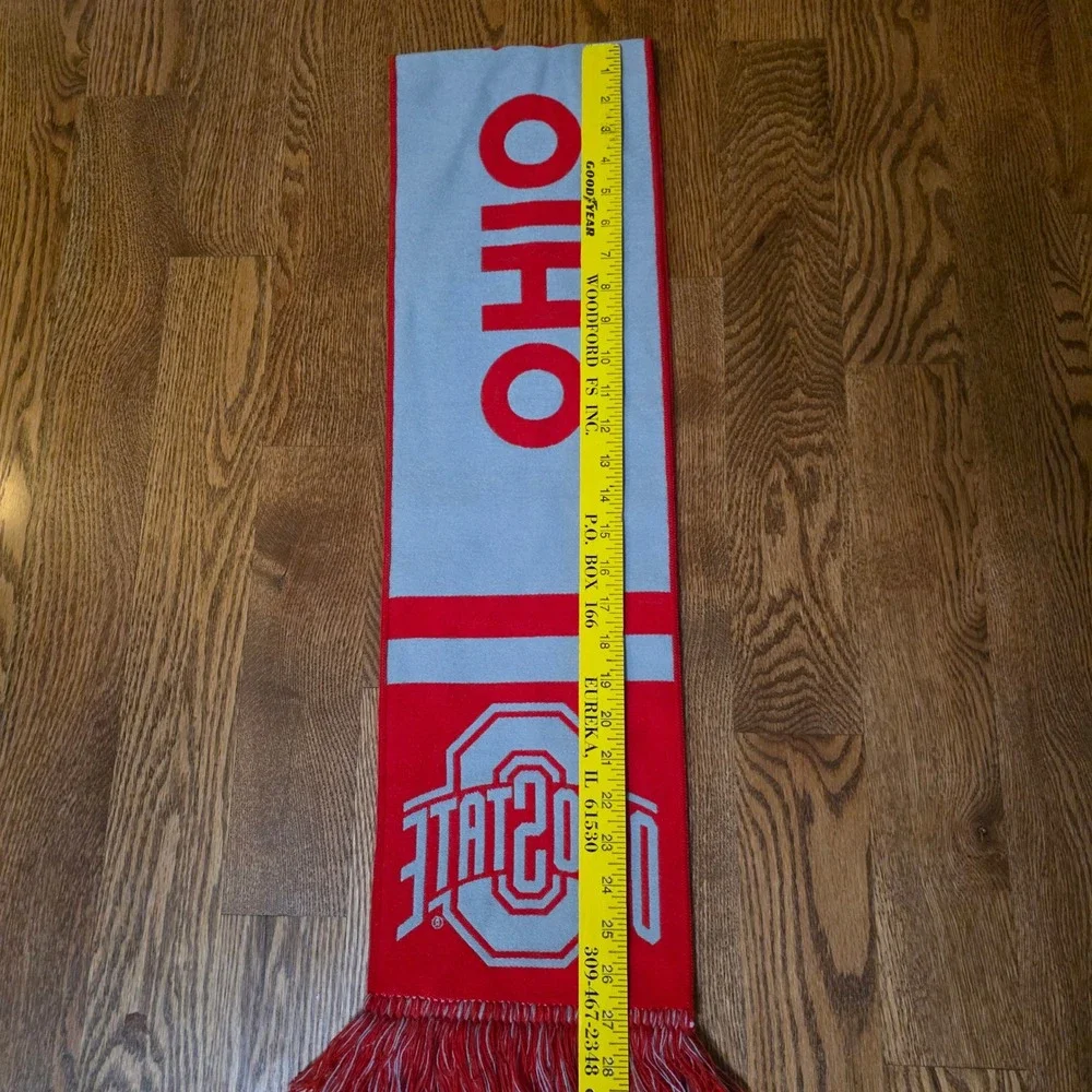 Ohio State Buckeyes Scarlet Gray Columbus‎ Dispatch College Football Scarf